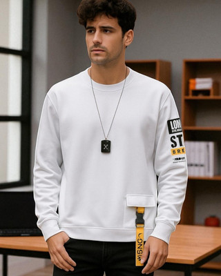 Autna Printed Men Round Neck White T-Shirt