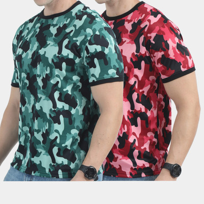 The Spooky Bee Printed Men Round Neck Multicolor T-Shirt