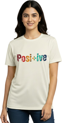 Aasha-Kriti Graphic Print Women Round Neck White T-Shirt