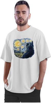 GPGARMENTSS Printed Men Round Neck White T-Shirt