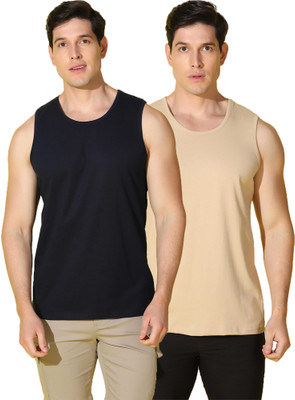 WOOSTRO Solid Men Scoop Neck Multicolor T-Shirt