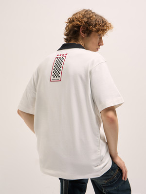 THE BEAR HOUSE Printed Men Round Neck White T-Shirt