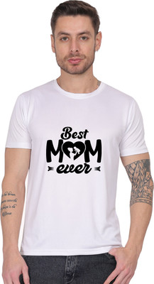 SaurabhEcomX Printed Men Round Neck White T-Shirt