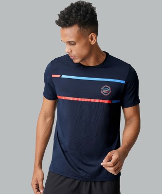 U.S. POLO ASSN. Solid Men Round Neck Dark Blue T-Shirt