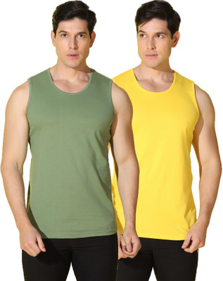 WOOSTRO Solid Men Round Neck Multicolor T-Shirt