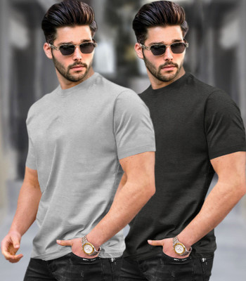 TRIPR Solid Men Round Neck Multicolor T-Shirt