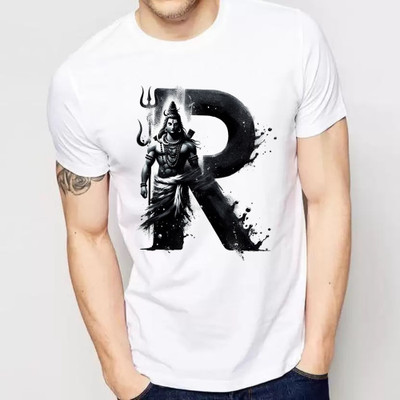 NQF Printed Men Round Neck White T-Shirt
