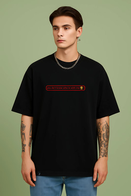 DESIREBEL Solid Men Round Neck Black T-Shirt