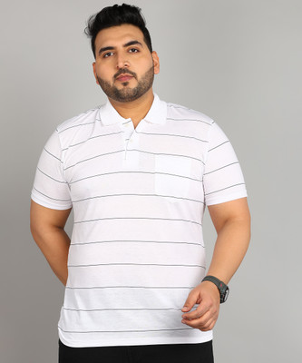 METRONAUT PLUS Striped Men Polo Neck Multicolor T-Shirt