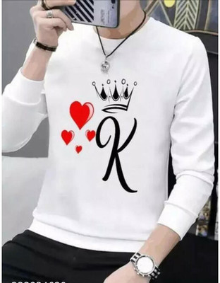 j s fashion Graphic Print Men Round Neck White T-Shirt