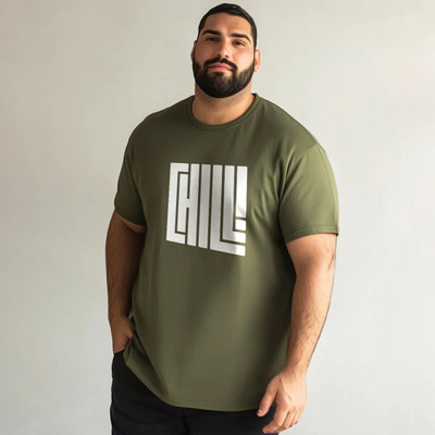 Toodleplus Printed Men Round Neck Green T-Shirt