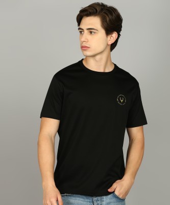 Allen Solly Solid Men Round Neck Black T-Shirt