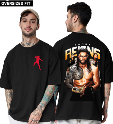 Tee Gallery Printed Men Round Neck Black T-Shirt