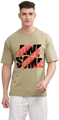 SolaceActive Printed Men Round Neck Reversible Green T-Shirt