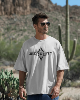 silver moon clothing Printed, Graphic Print Men Round Neck White T-Shirt