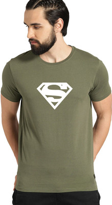 Aman Textile Printed Men Round Neck Green T-Shirt