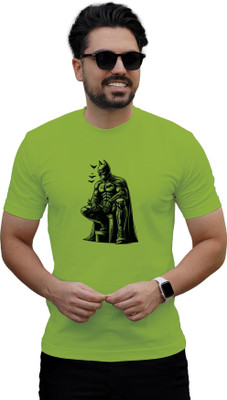 Binayak Printed Men Round Neck Green T-Shirt