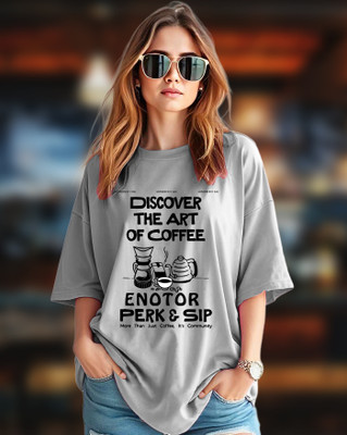 AUSK Printed Women Round Neck Grey T-Shirt