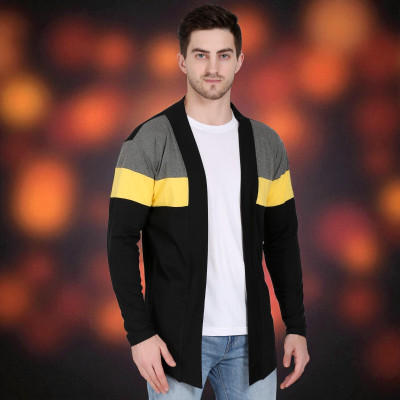 Faricon Trend Solid Men Round Neck Black T-Shirt