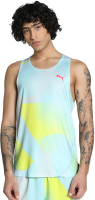 PUMA Tie & Dye Men Crew Neck Blue T-Shirt