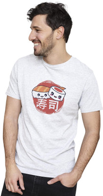 NOIDAPRINT Solid Men Round Neck White T-Shirt
