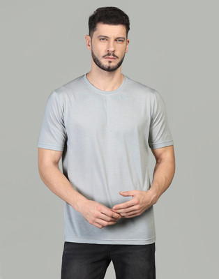 INKKR Solid Men Round Neck Multicolor T-Shirt