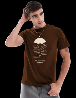 RAN ELEVEN COMPANY Graphic Print Men Round Neck Black T-Shirt