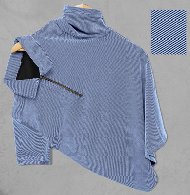 QUINTON Solid Men Polo Neck Light Blue T-Shirt