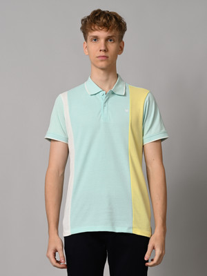 KILLER Colorblock Men Polo Neck Multicolor T-Shirt