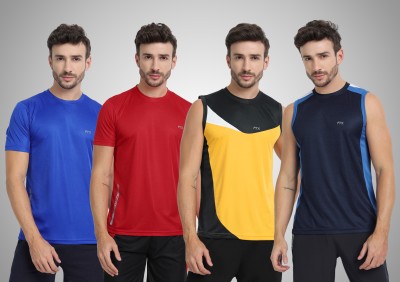 FTX Printed Men Round Neck Multicolor T-Shirt