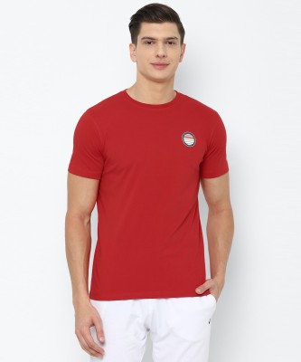 Allen Solly Solid Men Crew Neck Red T-Shirt