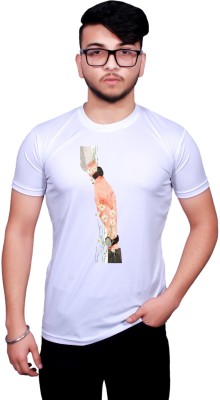 NITYANAND CREATIONS Printed Men Round Neck White T-Shirt