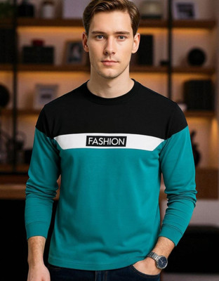 FASHIUM Graphic Print Men Round Neck Green T-Shirt