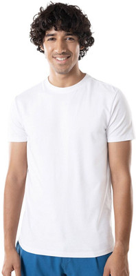 RULEDBYSUN Solid Men Round Neck White T-Shirt