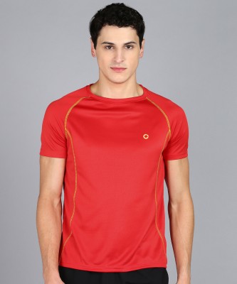 Tiger Shroff - PROWL Solid Men Round Neck Red T-Shirt