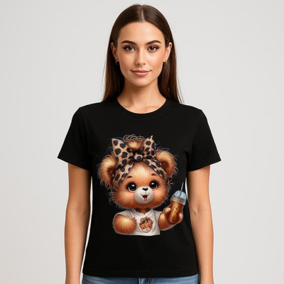 vastra root Printed Women Round Neck Multicolor T-Shirt