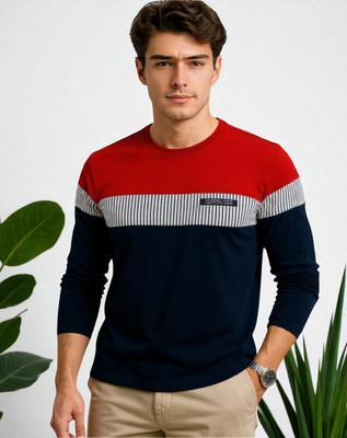 Teezler Printed Men Round Neck Red T-Shirt