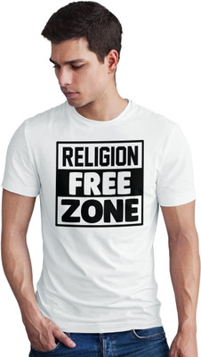 Seek Buy Love Printed Men Round Neck White T-Shirt