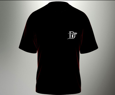 DARK DEVIL Solid Men Round Neck Black T-Shirt