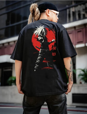 FDS Graphic Print Women Round Neck Black T-Shirt