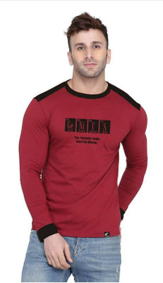 Majexic Printed, Typography Men Round Neck Multicolor T-Shirt