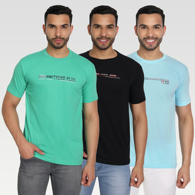 Zeffit Printed Men Round Neck Multicolor T-Shirt