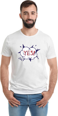 SmarTee Street Printed Men Round Neck White T-Shirt