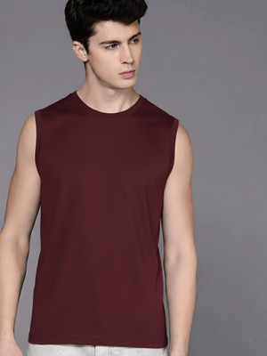 Jangoboy Solid Men Round Neck Grey T-Shirt