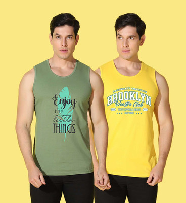 WOOSTRO Graphic Print Men Scoop Neck Multicolor T-Shirt