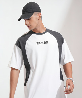 HIGHLANDER Printed Men Round Neck White T-Shirt