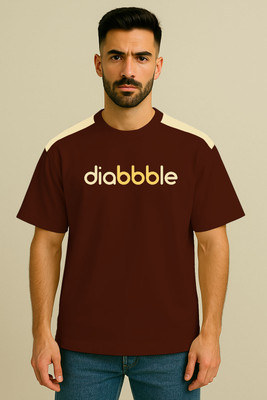 Culish Trend Graphic Print Men Round Neck Maroon T-Shirt