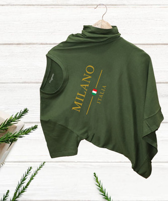 magento Printed Men Round Neck Green T-Shirt
