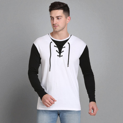 Faricon Trend Solid Men Round Neck Multicolor T-Shirt