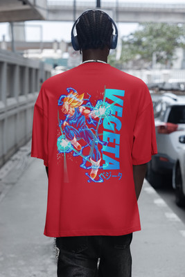 MOZIGO Graphic Print Men Round Neck Red T-Shirt